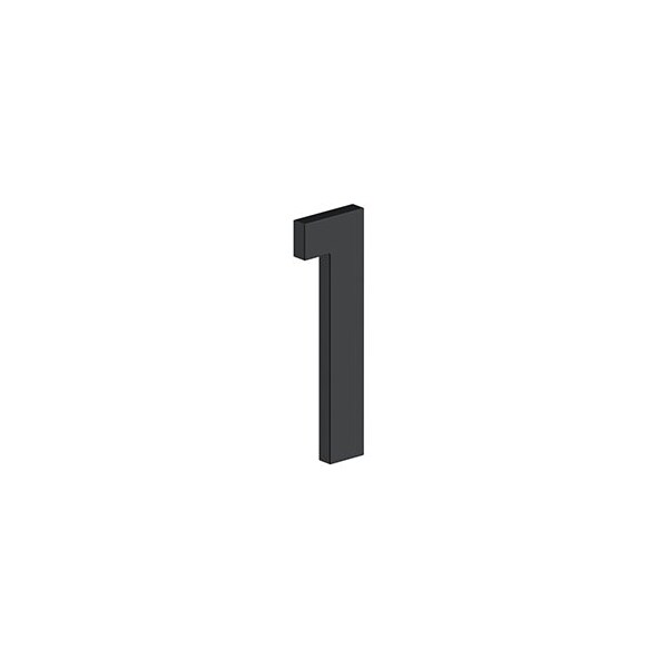 4 NUMBER 1, B SERIES W/ RISERS, STAINLESS STEEL in Paint Black